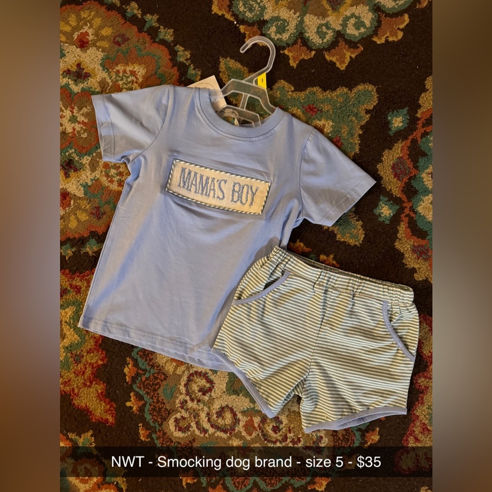 Smocking dog brand outfit - never wore